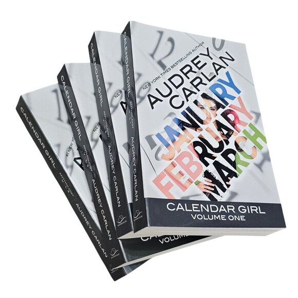 Calendar Girl Audrey Carlan Paperback 4 Volumes Mature Audience Book - Picture 1 of 9